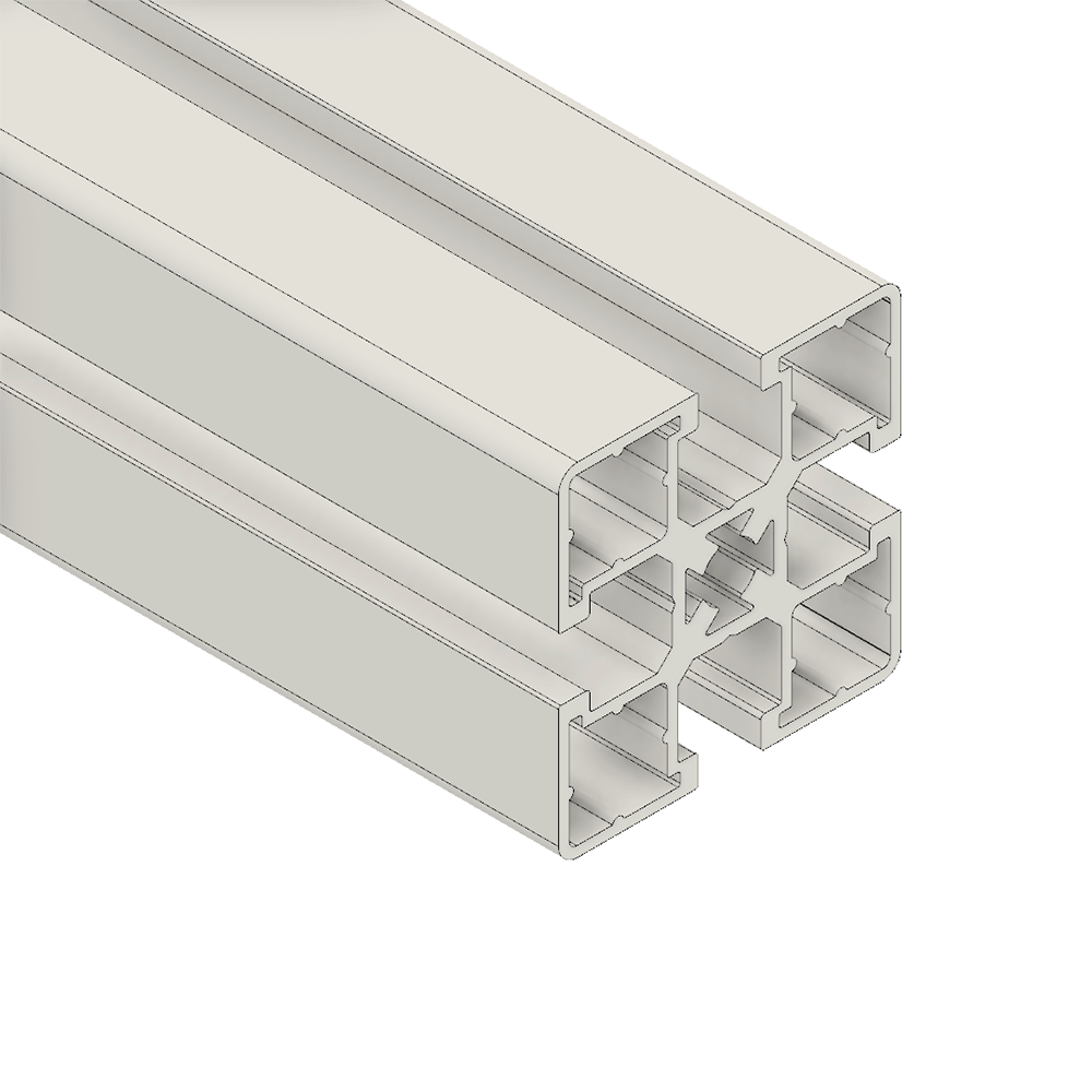 10-4545-0-500MM MODULAR SOLUTIONS EXTRUDED PROFILE<br>45MM X 45MM, CUT TO THE LENGTH OF 500 MM